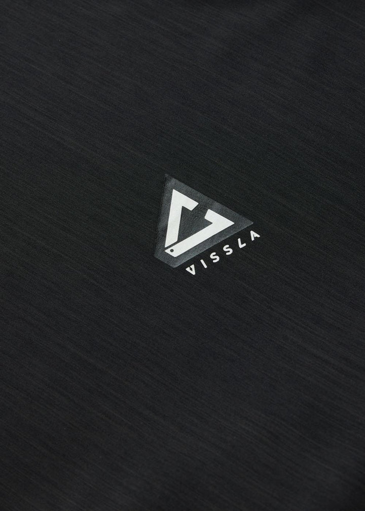 Vissla Twisted Eco Ls Sun Shirt in Black Heather, view 5