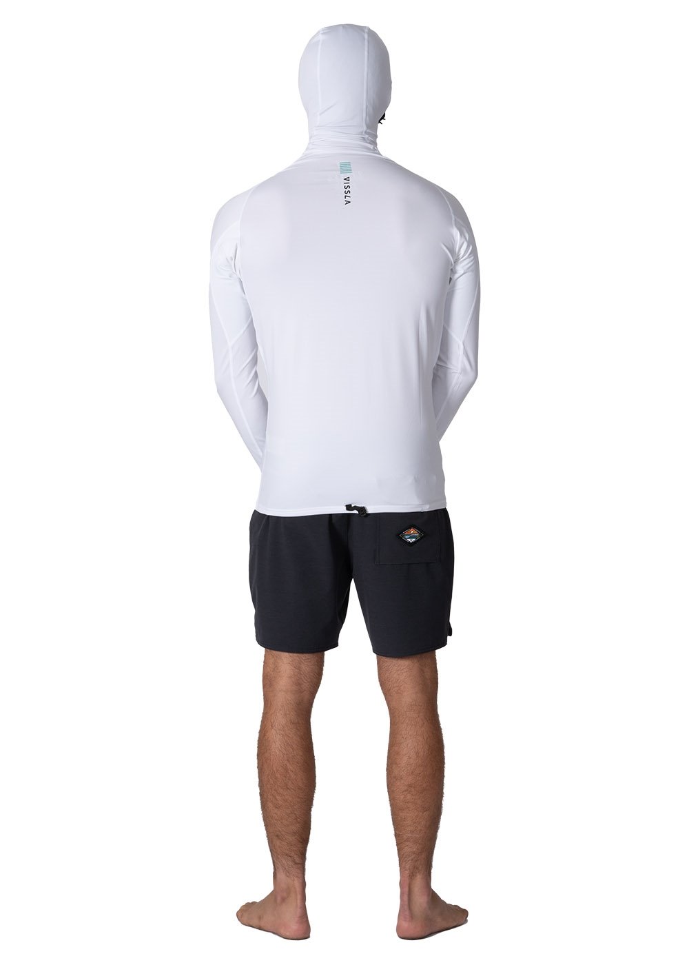 Warm Seas Eco Hooded Ls Rash Guard - WHT