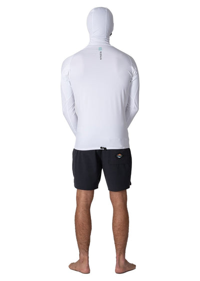 Warm Seas Eco Hooded Ls Rash Guard - WHT