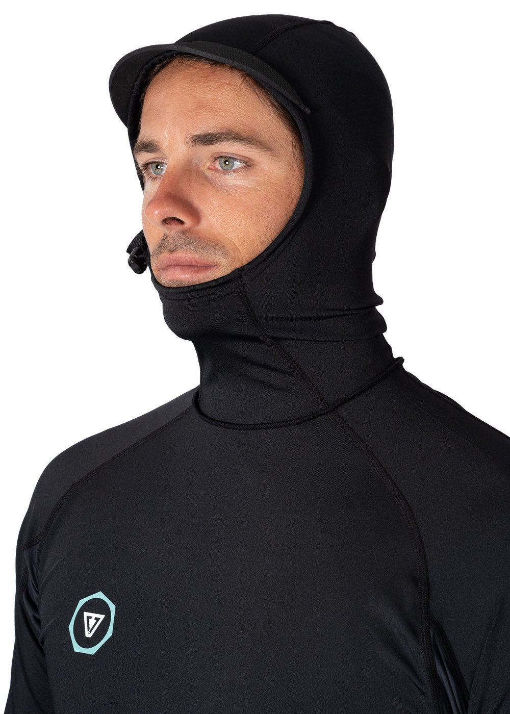 Warm Seas Eco Hooded Ls Rash Guard - BL2