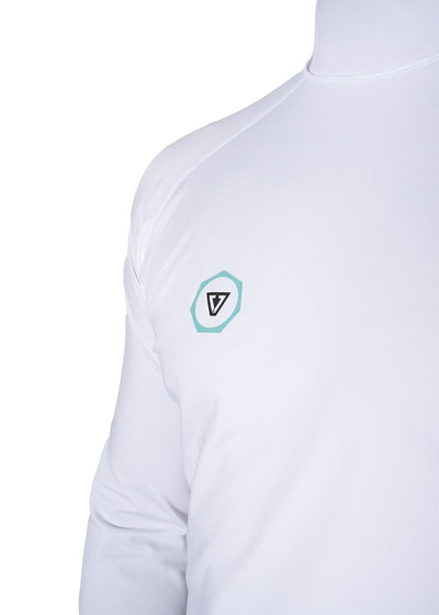 Warm Seas Eco Hooded Ls Rash Guard - WHT