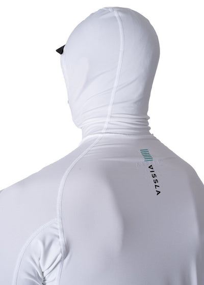 Warm Seas Eco Hooded Ls Rash Guard - WHT