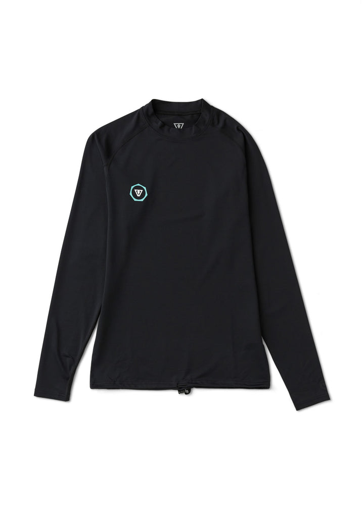 Vissla Warm Seas Eco Ls Rash Guard in Black 2, view 2