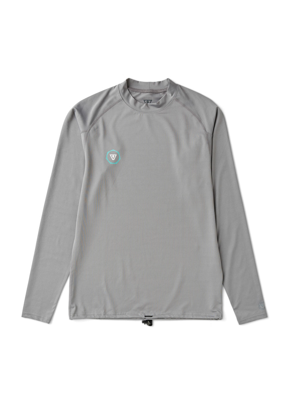 Vissla Warm Seas Eco Ls Rash Guard in Grey Heather, view 2