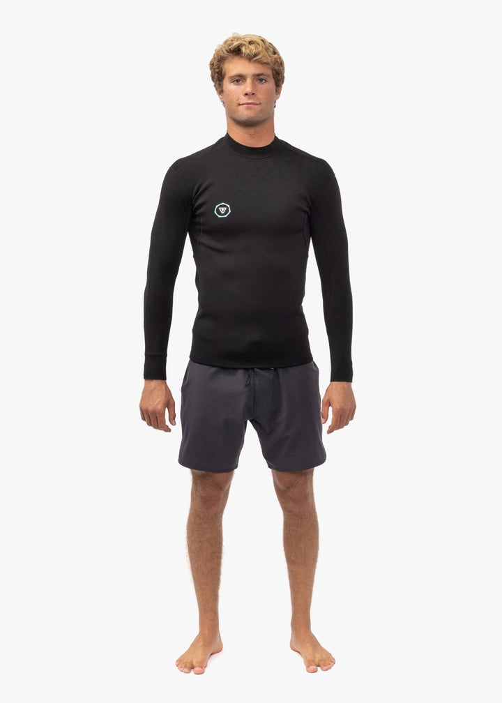 Vissla 7 Seas 1mm Long Sleeve Jacket in Black