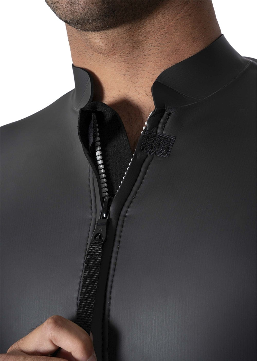 Vissla Smooth Front Zip Jacket in Black Smoothie, view 4