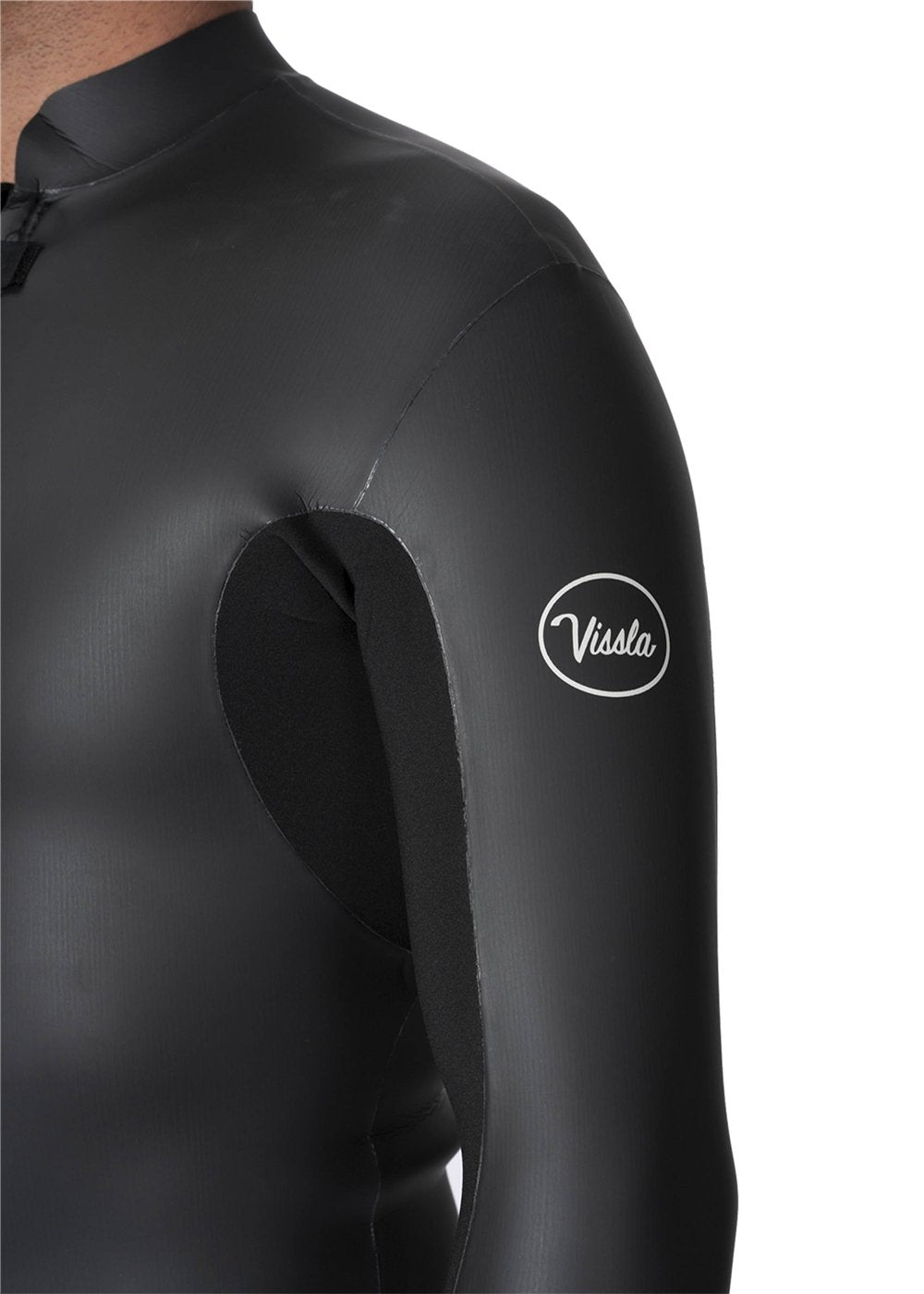 Vissla Smooth Front Zip Jacket in Black Smoothie, view 5