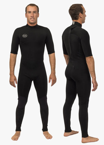 7 Seas 2-2 Short Sleeve Back Zip Wetsuit, BLK