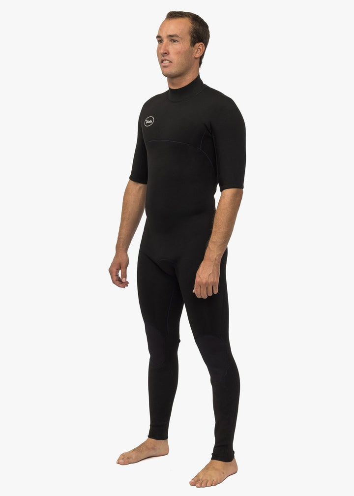 Vissla 7 Seas 2-2 Short Sleeve Back Zip Wetsuit in Black, view 3