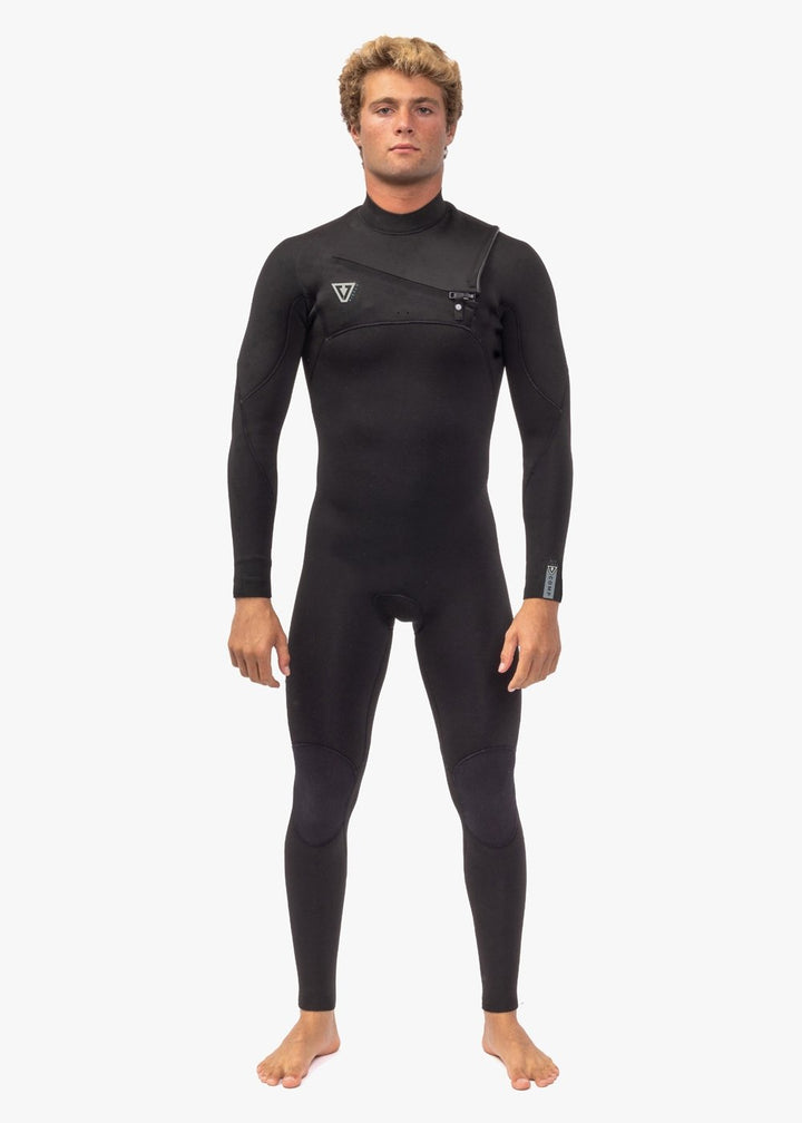 Vissla 7 Seas Comp 2-2 Full Chest Zip in Black 2