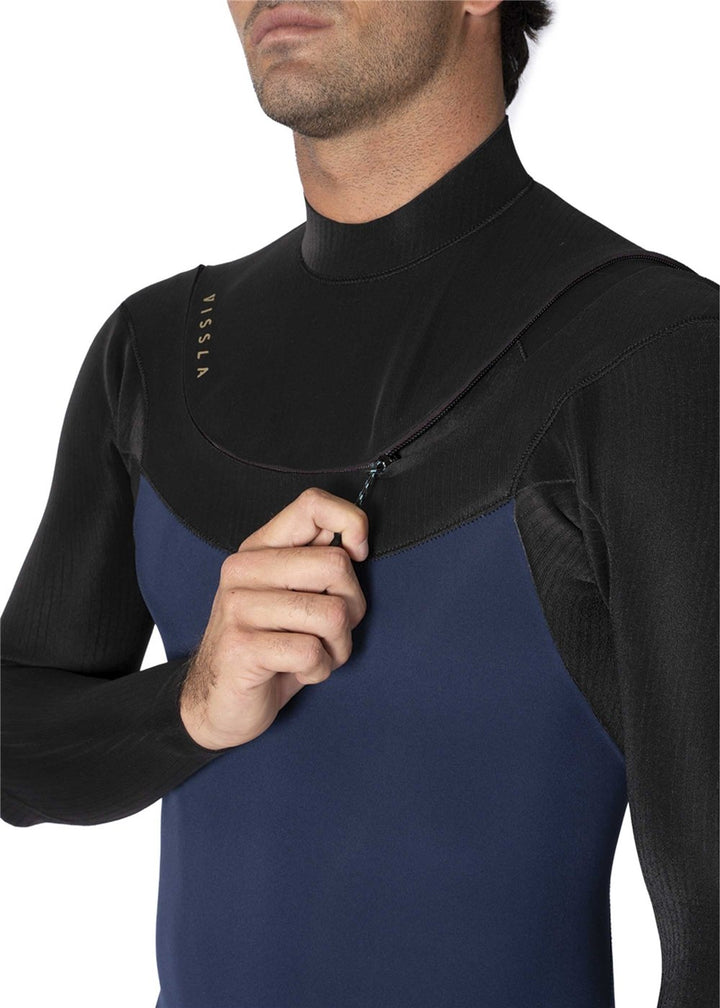 Vissla New Seas 2-2 U-Zip Spring Wetsuit in Midnight, view 5