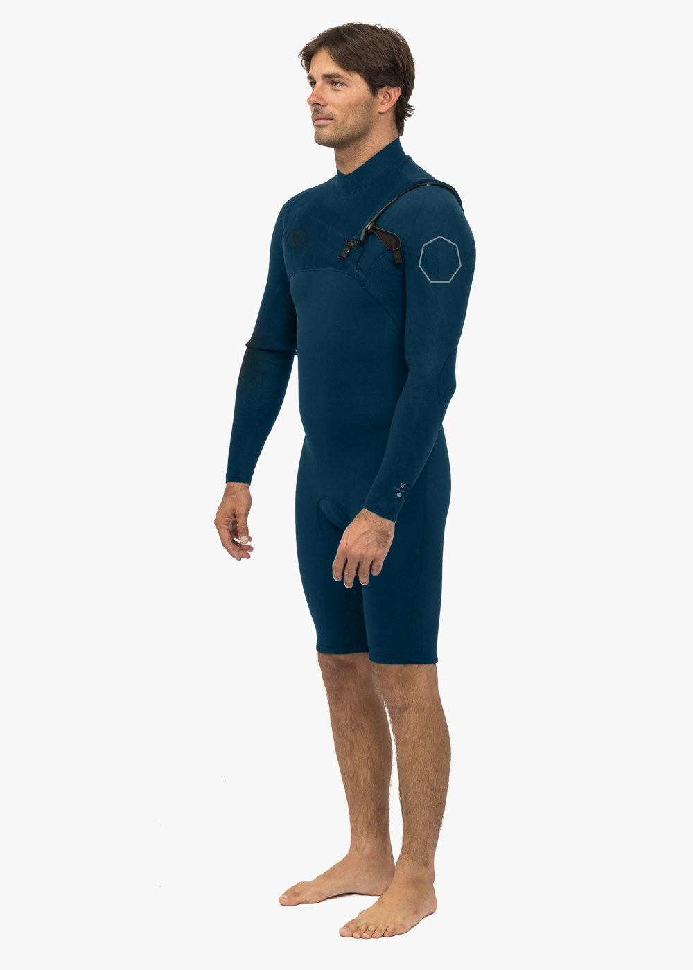 Vissla High Seas II 2-2 LS Spring in Navy, view 2