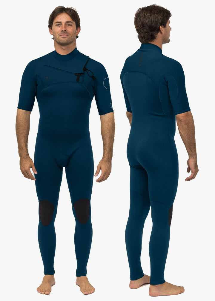 Vissla High Seas II 2-2 Short Sleeve Full in Navy, view 4