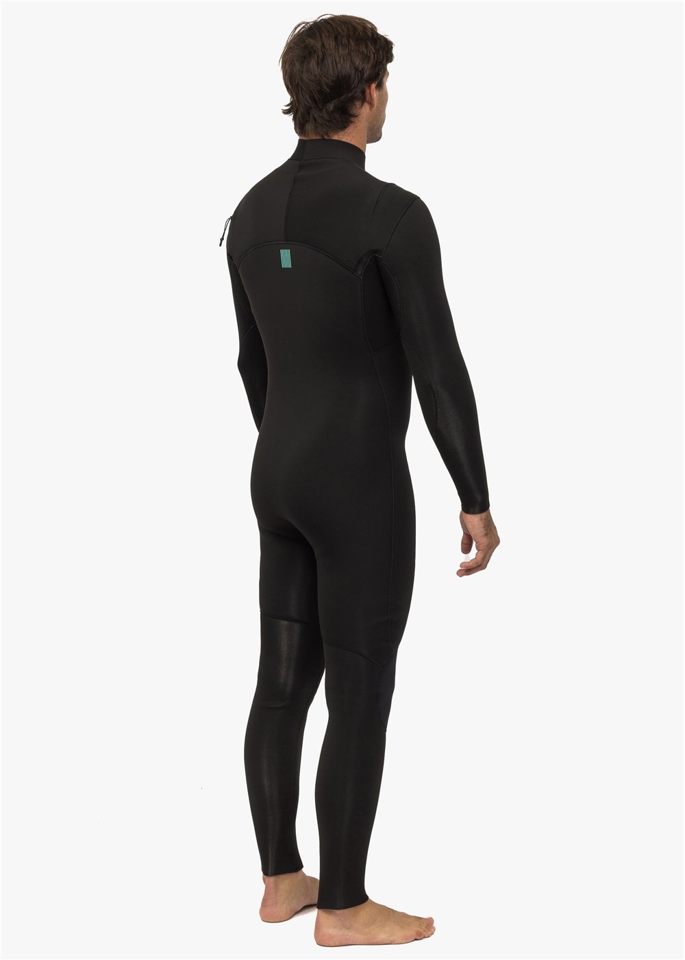 Vissla New Seas 3-2 U-Zip Wetsuit in Black, view 4
