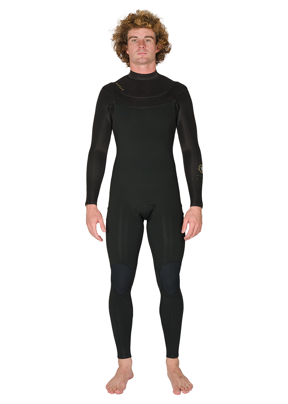 Vissla New Seas 5-4 U-Zip Wetsuit in Black 2