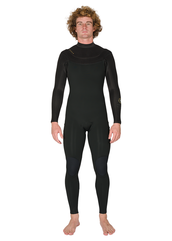 Vissla New Seas 5-4 U-Zip Wetsuit in Black 2