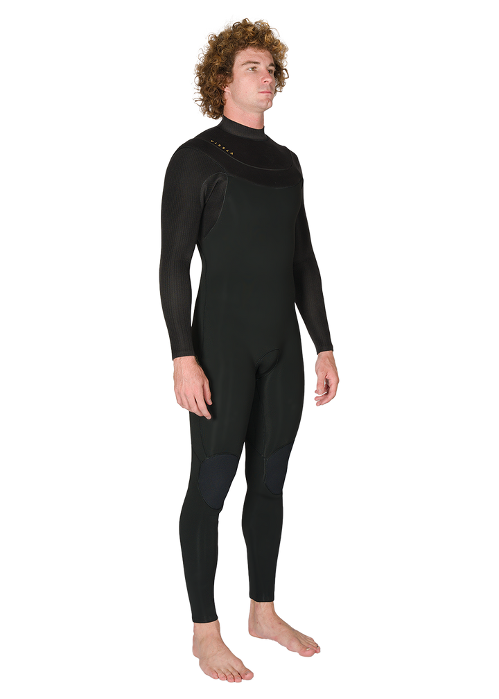 Vissla New Seas 5-4 U-Zip Wetsuit in Black 2, view 2