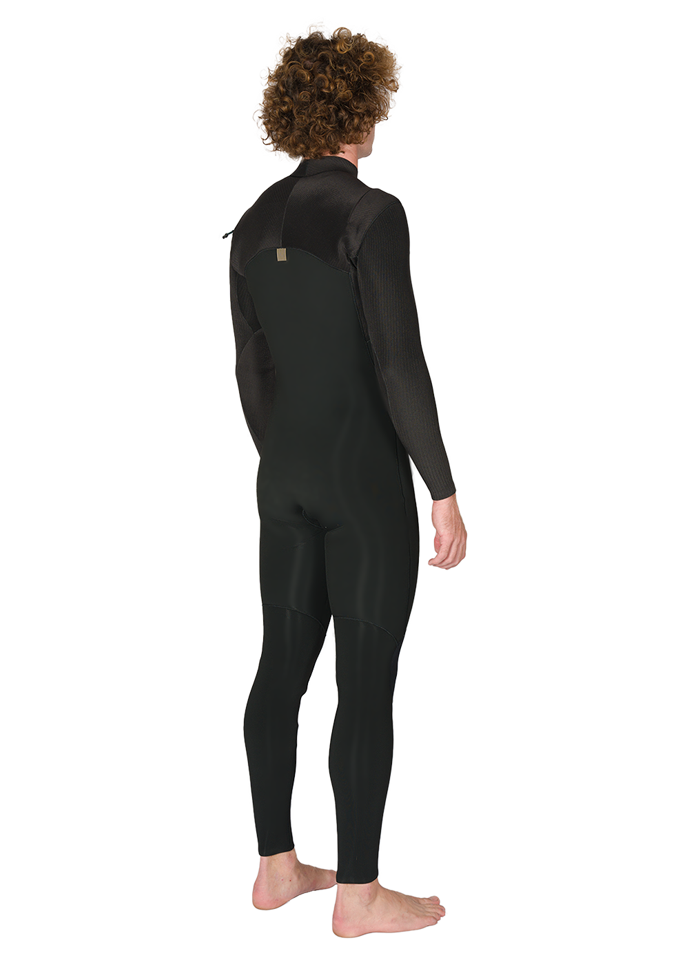 Vissla New Seas 5-4 U-Zip Wetsuit in Black 2, view 3