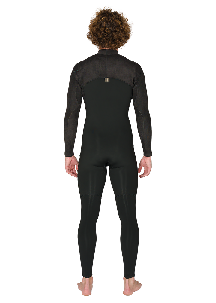 Vissla New Seas 5-4 U-Zip Wetsuit in Black 2, view 4