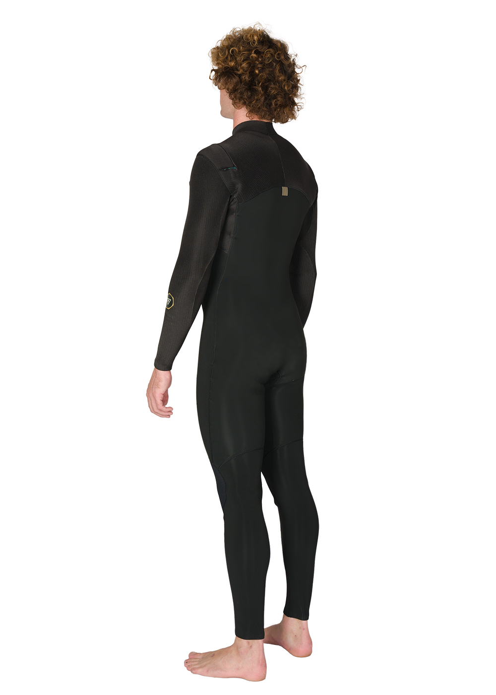 Vissla New Seas 5-4 U-Zip Wetsuit in Black 2, view 5