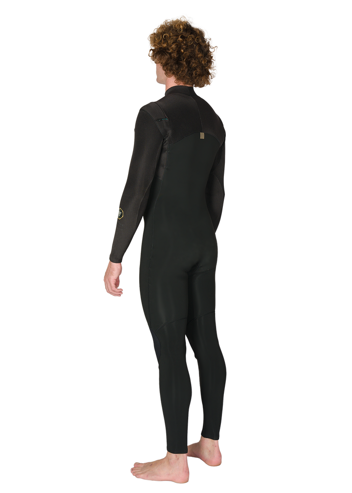 Vissla New Seas 5-4 U-Zip Wetsuit in Black 2, view 5