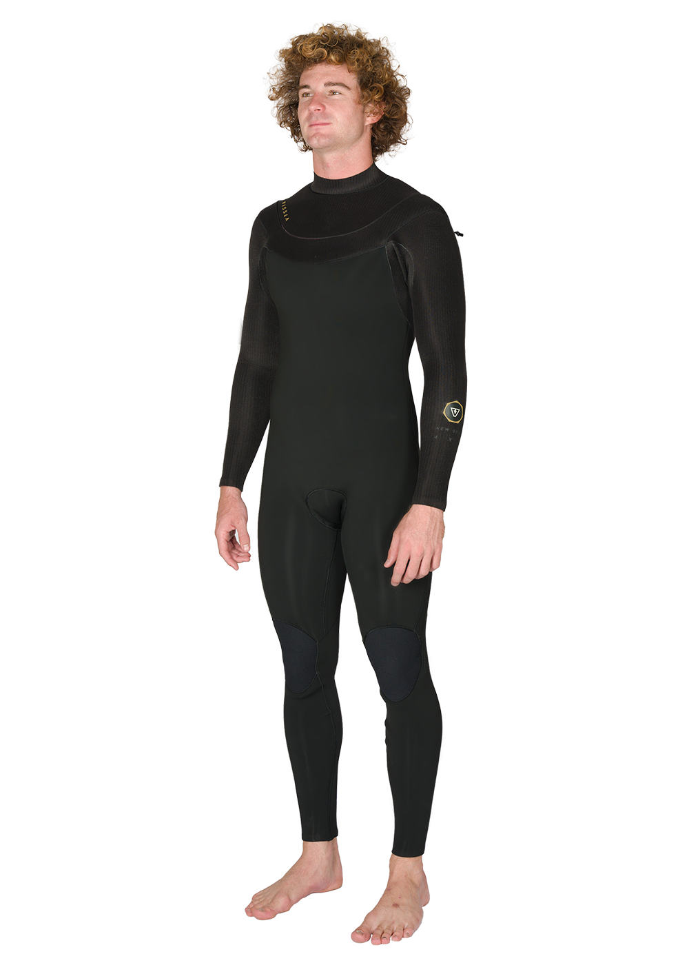 Vissla New Seas 5-4 U-Zip Wetsuit in Black 2, view 6