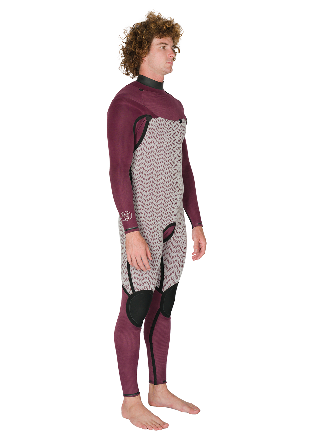 Vissla New Seas 5-4 U-Zip Wetsuit in Black 2, view 8