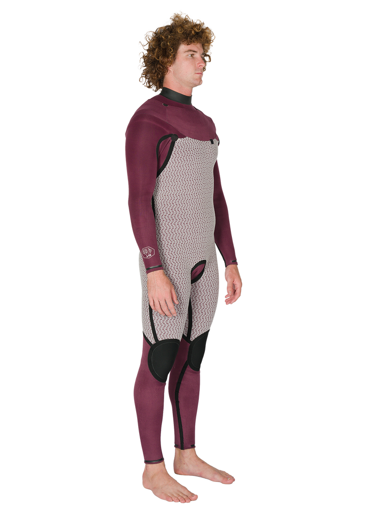Vissla New Seas 5-4 U-Zip Wetsuit in Black 2, view 8