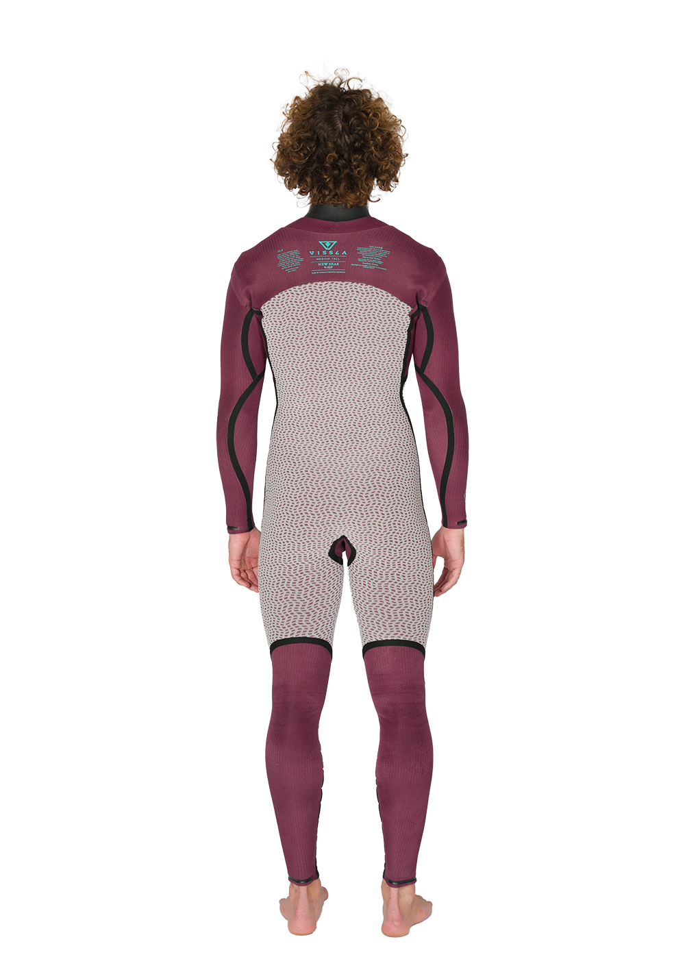 Vissla New Seas 4-3 U-Zip Wetsuit in Midnight, view 10