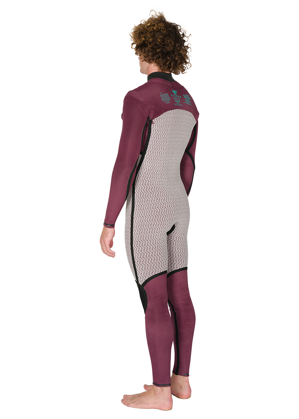 Vissla New Seas 5-4 U-Zip Wetsuit in Black 2, view 11