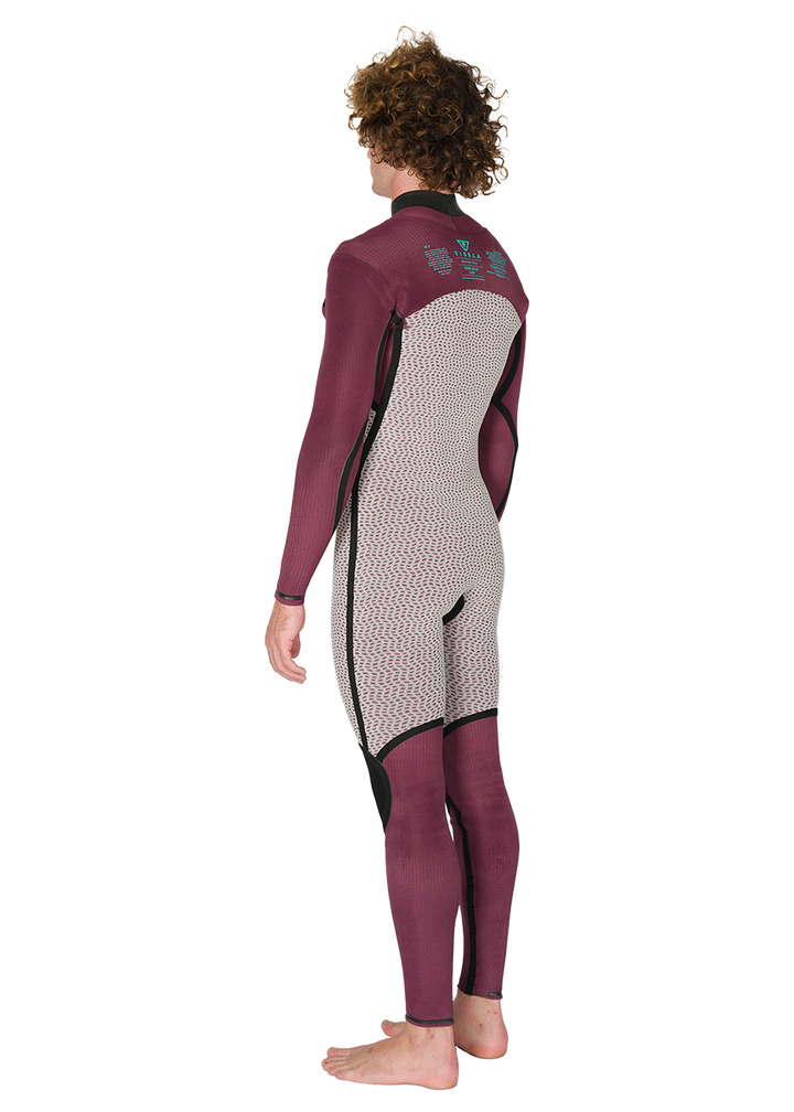 Vissla New Seas 5-4 U-Zip Wetsuit in Black 2, view 11
