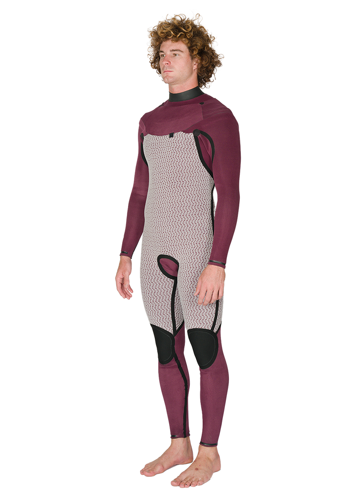 Vissla New Seas 4-3 U-Zip Wetsuit in Midnight, view 12