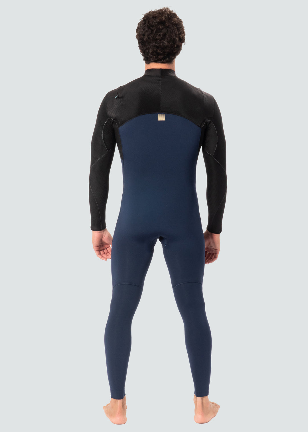 Vissla New Seas 4-3 U-Zip Wetsuit in Midnight, view 4