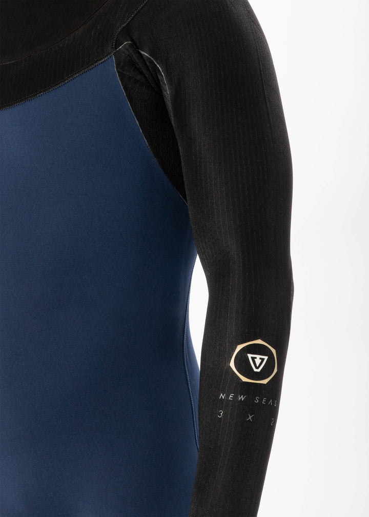 Vissla New Seas 4-3 U-Zip Wetsuit in Midnight, view 6