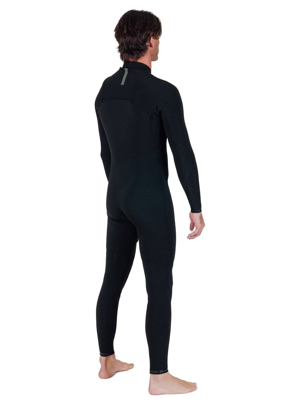 Vissla Natural Seas 3-2 Full Chest Zip in Black, view 6
