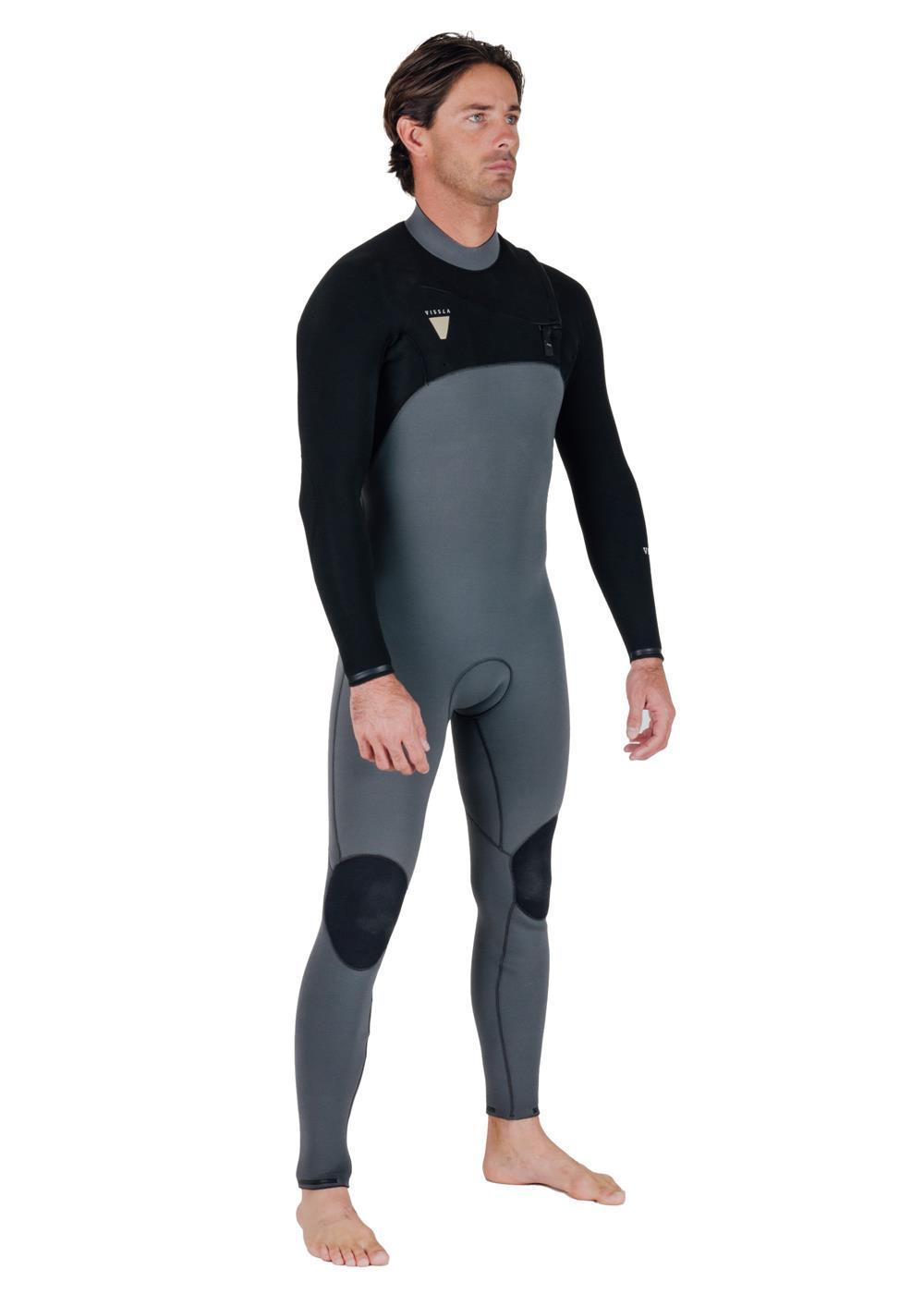 Vissla Natural Seas 3-2 Full Chest Zip in Coal, view 5
