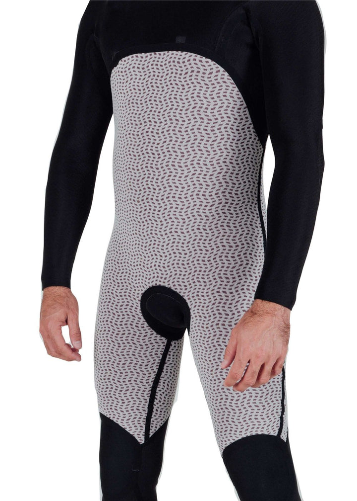 Vissla Natural Seas 3-2 Full Chest Zip in Coal, view 10