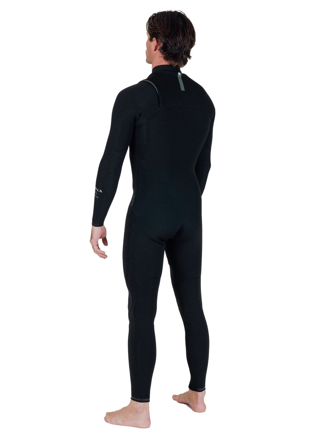 Vissla Natural Seas 3-2 Full Chest Zip in Black, view 5