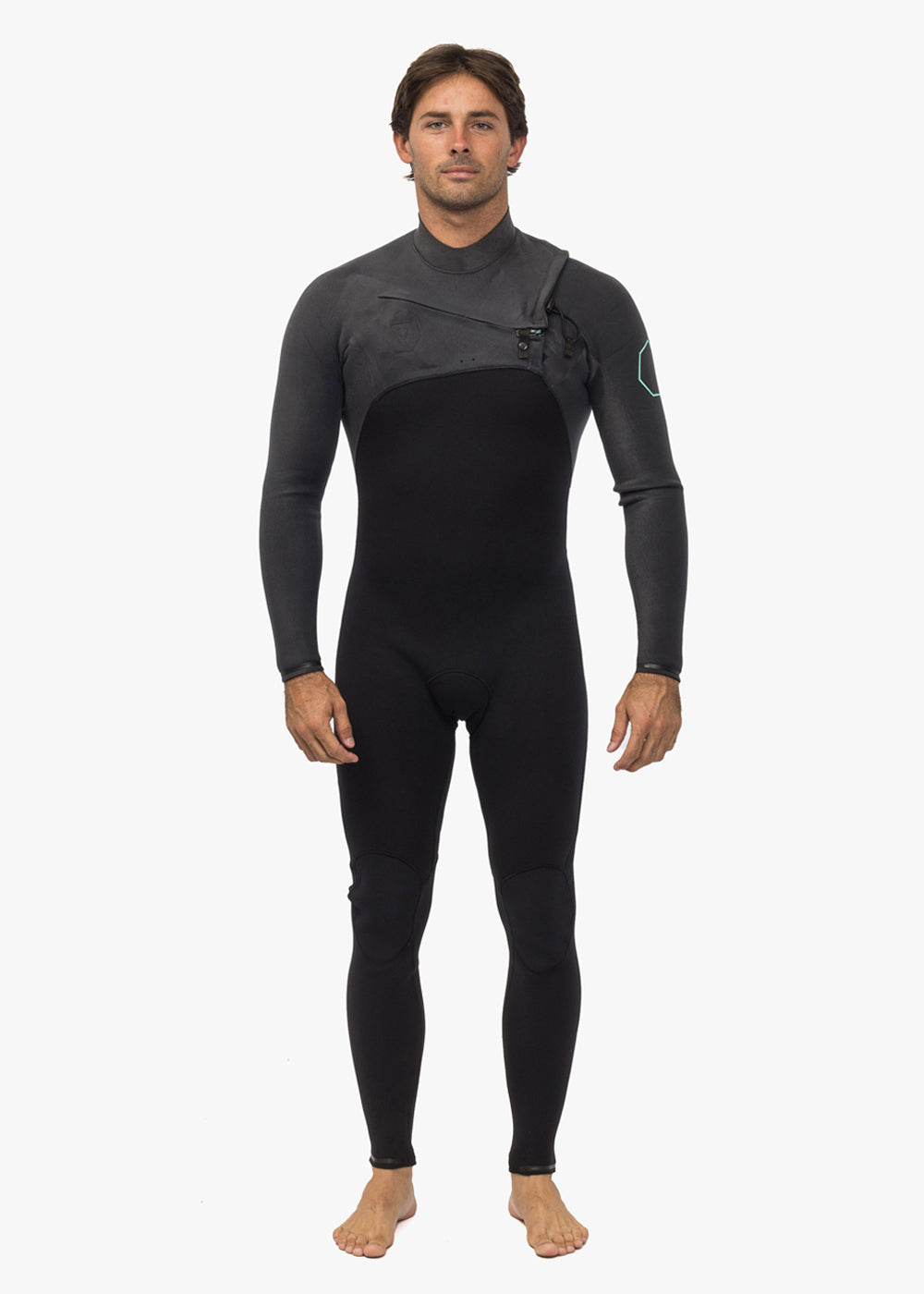 Vissla Men's Wetsuit | 7 Seas 4-3 Back Zip Full Suit Black