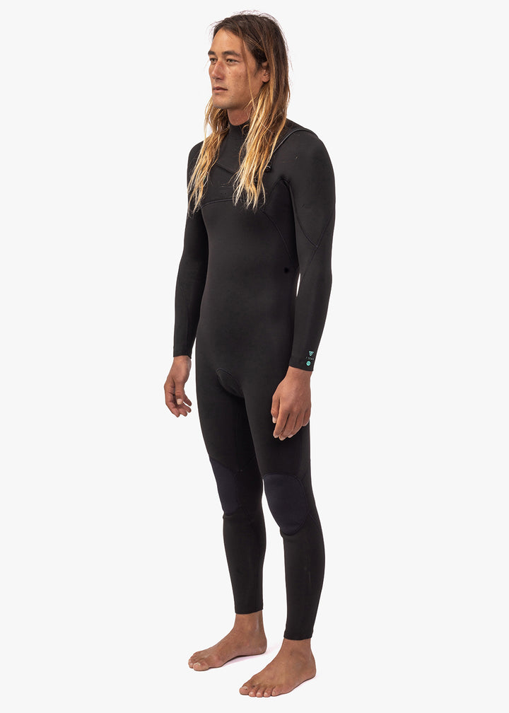 Vissla 7 Seas 3-2 Full Chest Zip Wetsuit in Black, view 3