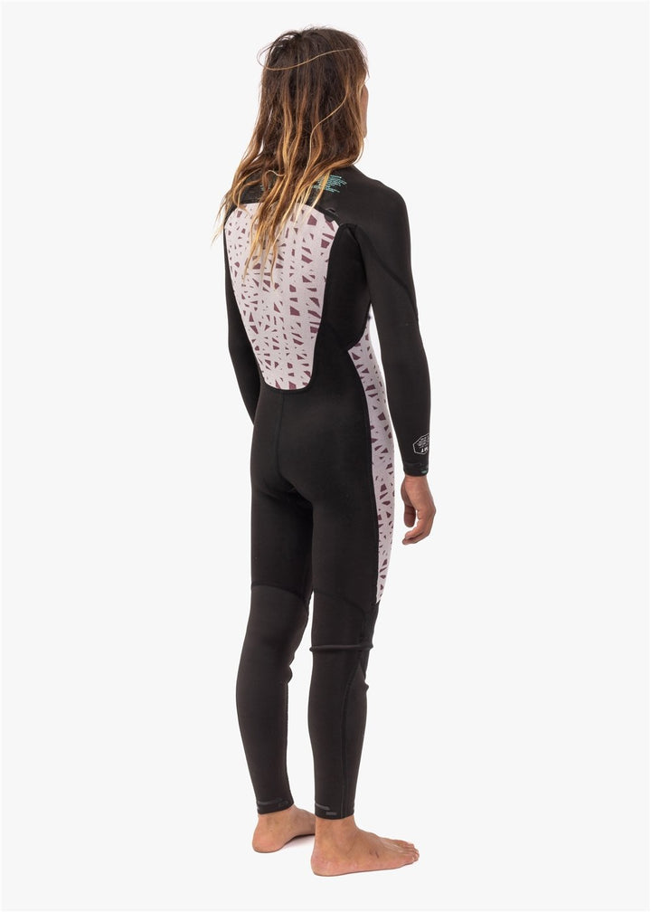 Vissla 7 Seas 3-2 Full Chest Zip Wetsuit in Black, view 6