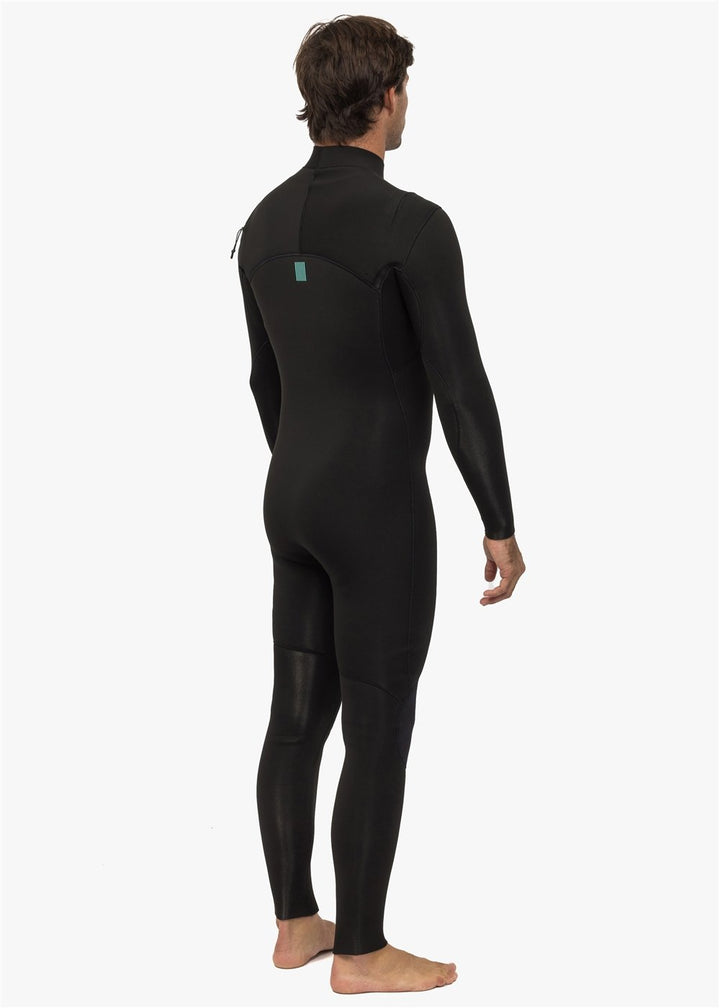 Vissla New Seas 4-3 U-Zip Wetsuit in Black, view 5