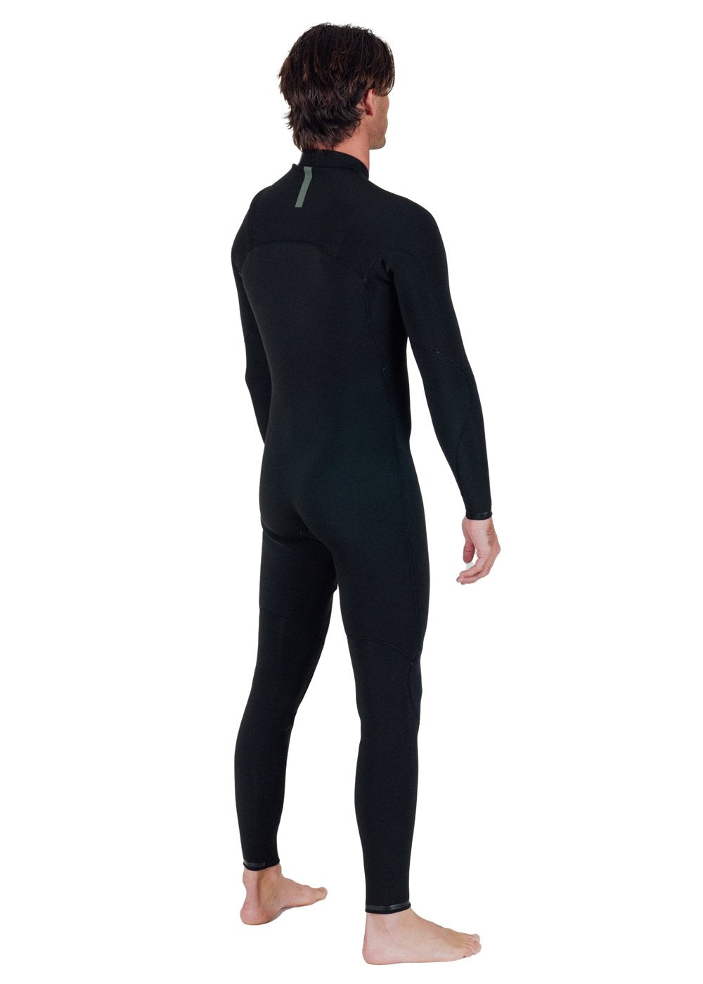 Vissla Natural Seas 4-3 Full Chest Zip in Black, view 6