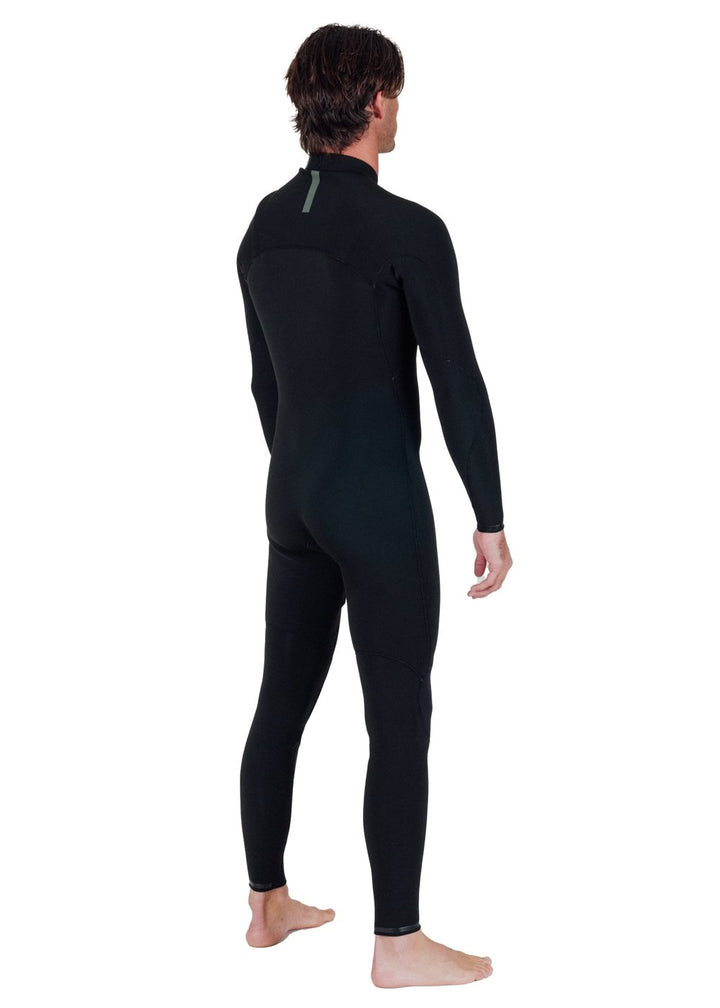 Vissla Natural Seas 4-3 Full Chest Zip in Black, view 6