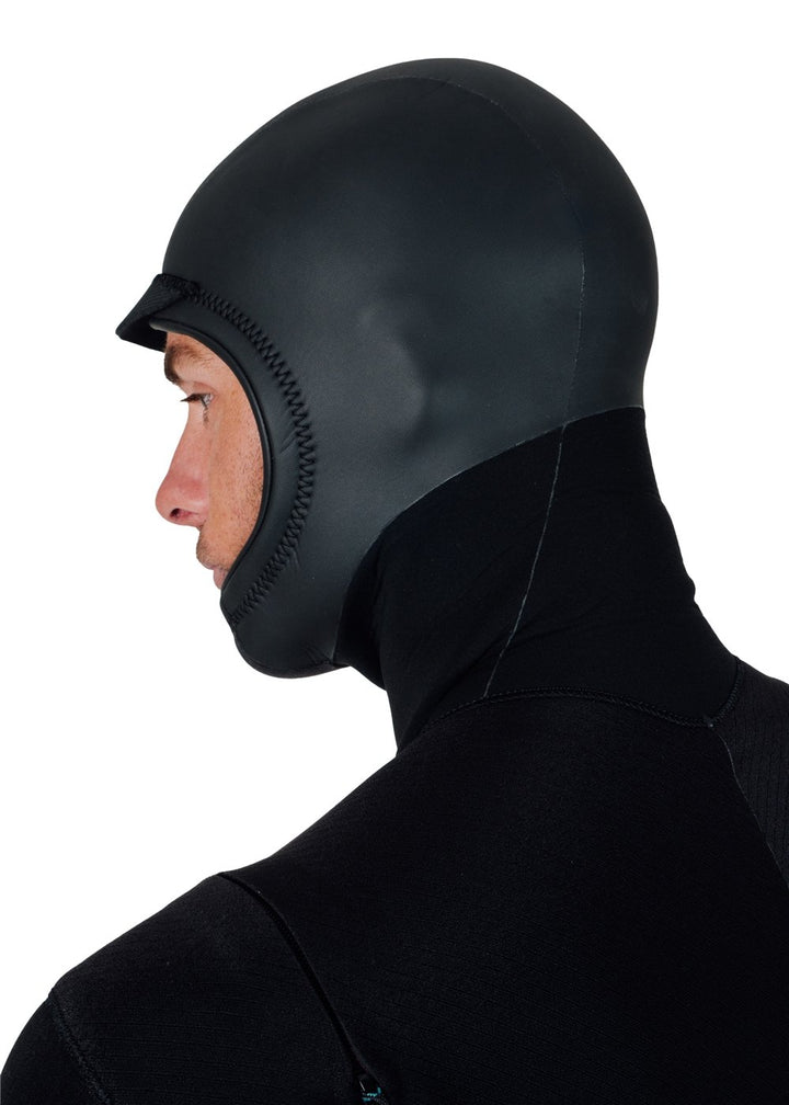 Vissla New Seas 6-5 Hooded U-Zip Wetsuit in Black, view 15