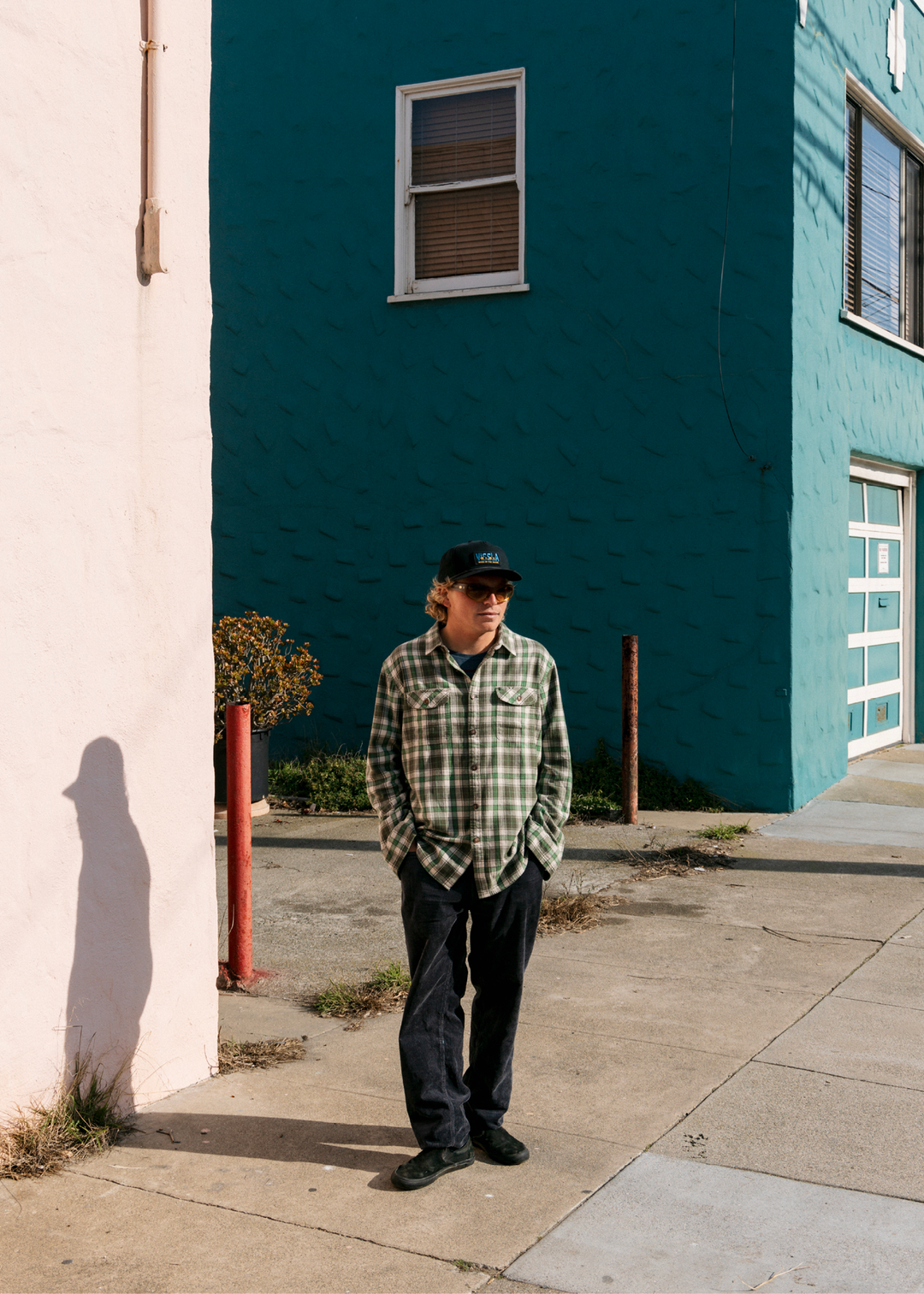 Vissla Central Coast Eco Ls Flannel in Vintage Green, view 2