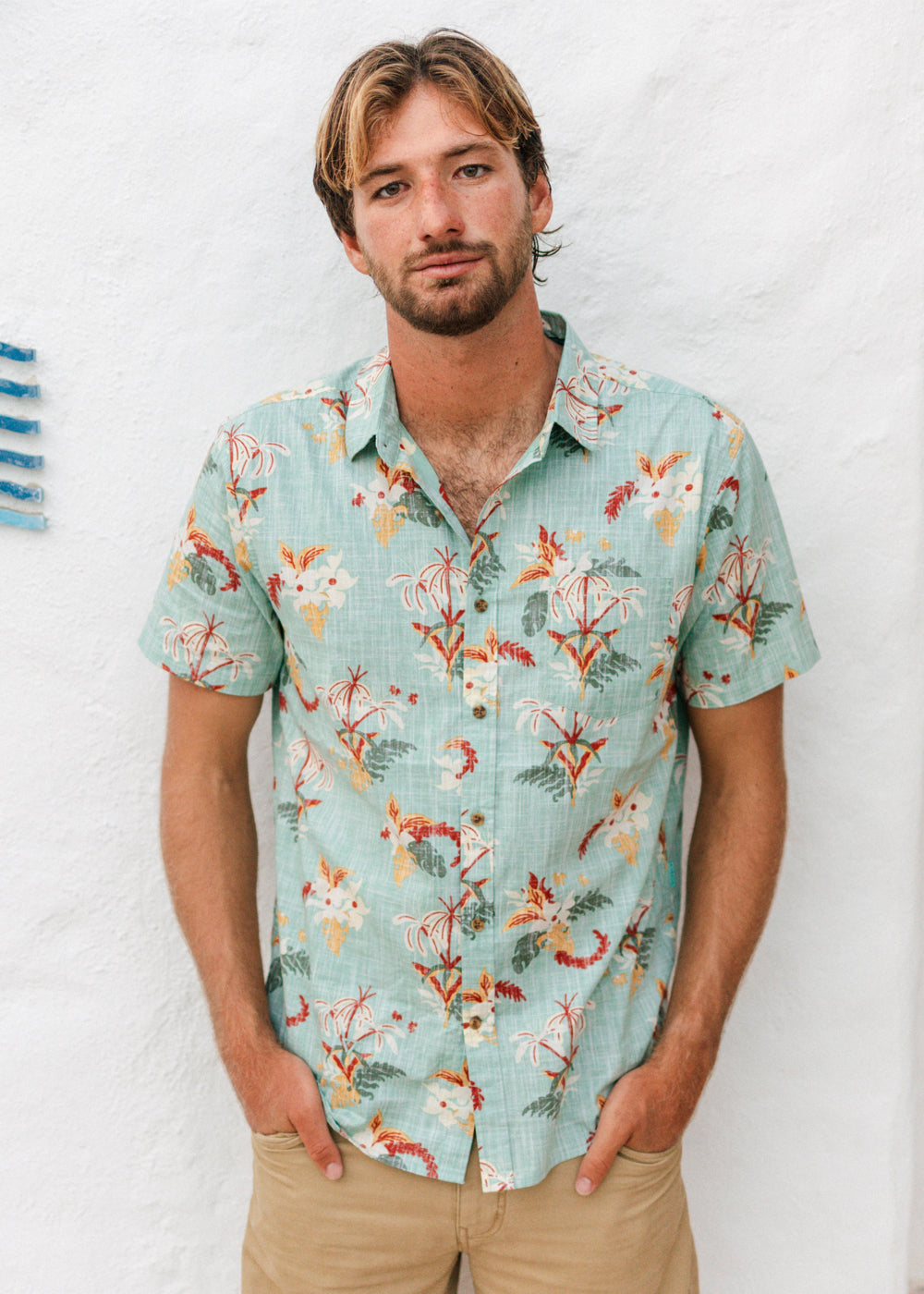 Vissla Sub Tropic Shirt in Aloe, view 2