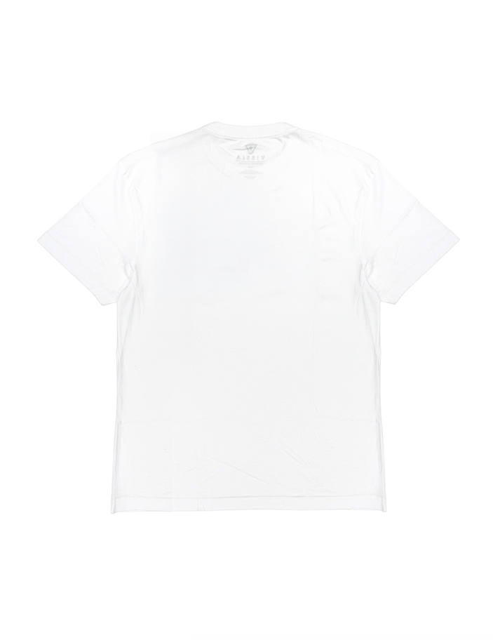 Vissla Hossegor Synthwave Tee in White, view 2