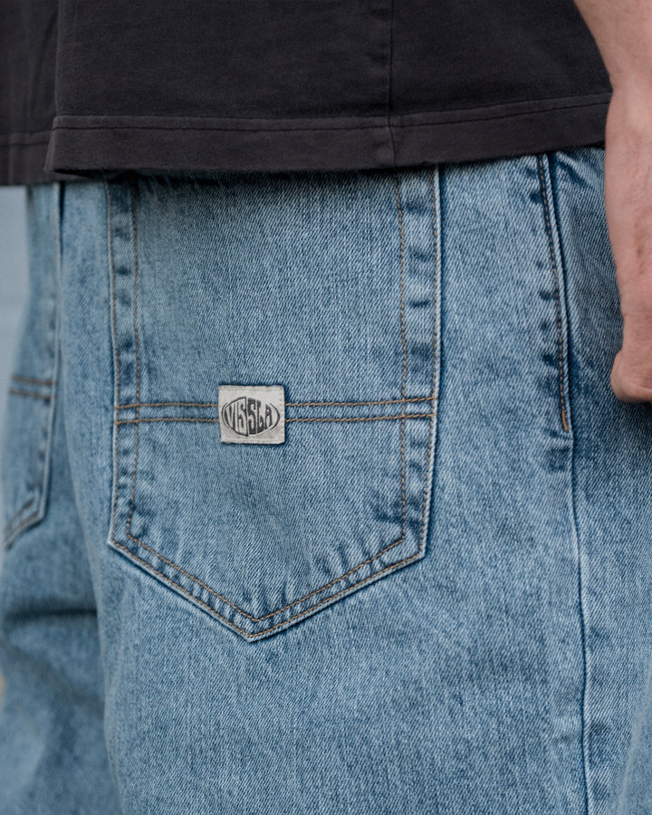 Vissla Big Timer Baggy 5 Pkt Jean 19.5" in 7 Year Wash, view 5