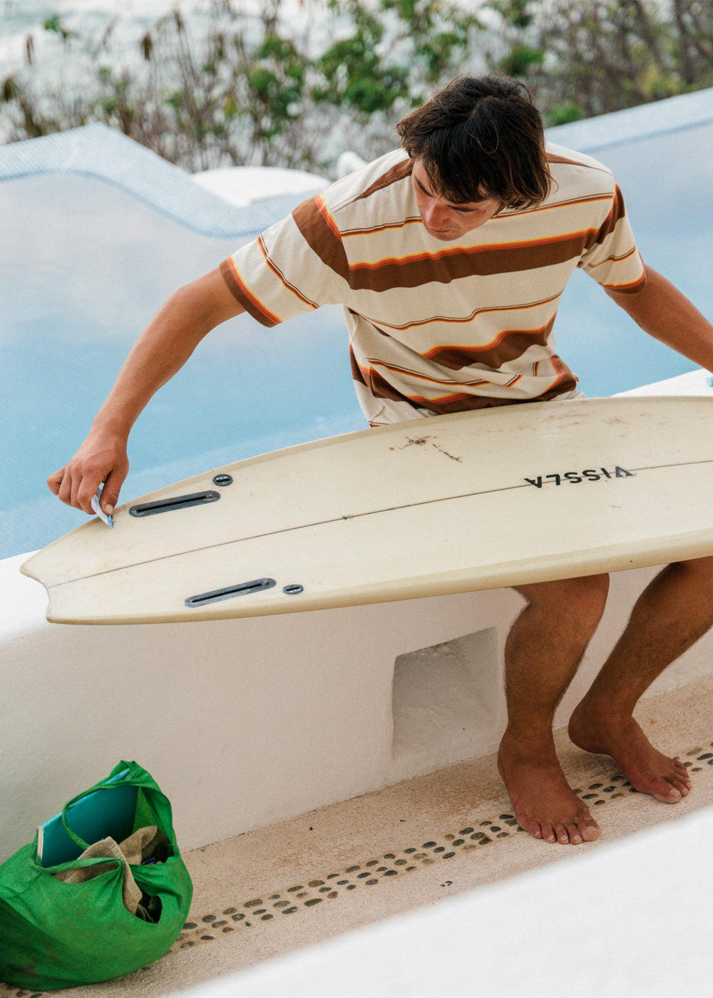 Vissla West Bowl Eco Tee in Dew, view 2